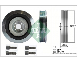 Riemenscheibe Polyriemen OPEL VAUXHALL CADILLAC SAAB FIAT ALFA  ROMEO 1.9 Turbodiesel 1.9 CDTI 1.9 TiD 1.9 TTiD Z19DT Z19DTH Z19DTR