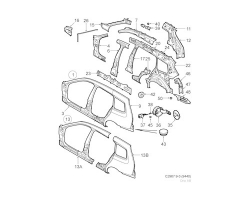 BRACKET for SAAB, Genuine Part - Part #. 93192052