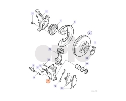 Bremssattel Bremsgehäuse vorne links SAAB 9-5 I 2002-2010, 16