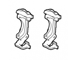 1 Satz (2 Stück) Halter Bremssattel vorne 17