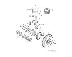 Connecting Rod Bearing / Big End Bearing Kit SAAB 9-3 II 1.9 TTiD A19DTR Z19DTR, Genuine Part - Part #. 93196881