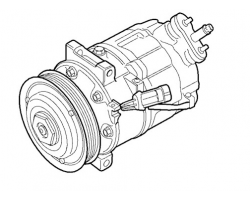 Kompressor Klimaanlage SAAB 9-3 II 2.8 V6 turbo 2006-2009 OPEL Vectra C Signum 2.8 V6 turbo