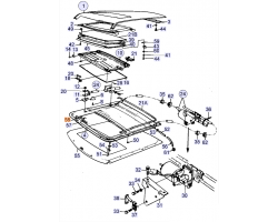 Clip Sun Roof SAAB 900 I 1978-1993