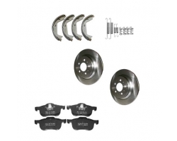 Bremsen-Set / Kit hinten komplett + Montagesatz / Komplettsatz Bremse Hinterachse VOLVO S60 I (-2009), S80 I (-2006), V70 II P26 XC70 (2001-2007)