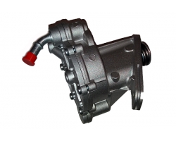 Unterdruckpumpe Bremse / Vakuumpumpe Bremsanlage VOLVO S70 I / V70 I / V70 II / S60 I / S80 I / S80 II, für 2.4 D5 und 2.5 TDI, mit Dichtung, Pumpe hat gebogenen Unterdruckschlauchanschluss