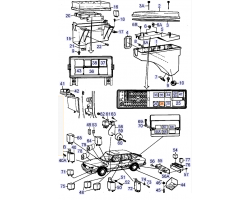 Relais Signalverstärker Verstärker SAAB 900 1986-1989 / 9000 1985-1987, Original-Ersatzteil - OE Nr. 9518481