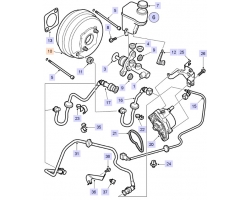 Brake Servo SAAB 9-3 II LHD Model Year 2011-2014, Genuine Part - Part #. 95507713