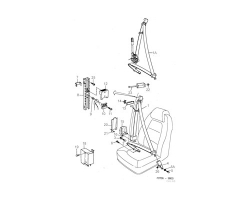 BELT CATCH for SAAB, Genuine Part - Part #. 9582933