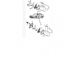 Abdeckung Außenspiegel links SAAB 9000 '85-89 Original-Ersatzteil - OE Nr. 9694373