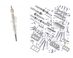 Glow plug SAAB 9-5 I '02-05 D308L Genuine Part - Part #. 97357290