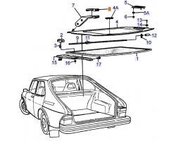 ABDECKHAUBE für SAAB, Original-Ersatzteil - OE Nr. 9877606