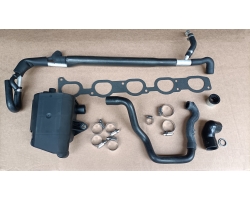 Reparatursatz Kurbelgehäuseentlüftung / Reparatur-Kit Ölfalle / Rep-Satz Ölabscheider VOLVO C70 I 2.5 S70 I 2.4 2.5 Bifluel V70 I 2.4 2.4 Bifuel, Satz mit erweitertem Umfang (inkl.großem Schlauch) 