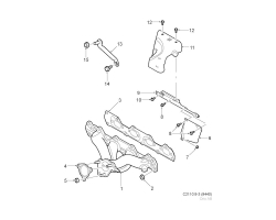 BRACE for OPEL / VAUXHALL, Genuine Part 12755103