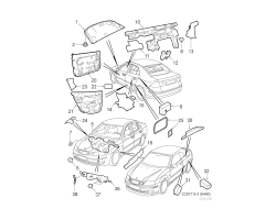 ISOLIERUNG für CADILLAC, Original-Ersatzteil 12778262