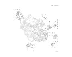 BUSHING for OPEL / VAUXHALL, Genuine Part 13312093