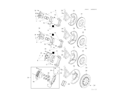 FRT BRK CARRIER for SAAB, Genuine Part - Part #. 13364139