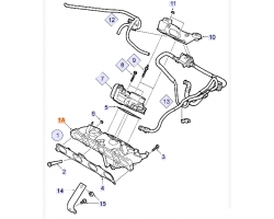 Einlassrohr / Ansaugkrümmer SAAB 9-3 II 1.8t 2.0t 2.0T B207 Original-Ersatzteil 