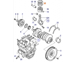 Kolbenringsatz Kolbenringe Satz SAAB 9-5 I 3.0 TiD D308L Original-Ersatzteil 