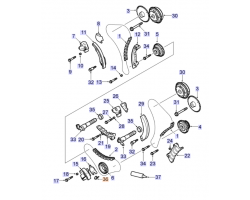 Spring Timing Chain SAAB 9-3 II from 2006 2.8 V6t B284 / B284E / B284L / B284R, SAAB Genuine Part