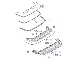 Decor Strip Top Cover SAAB 9-3 II Convertible 2006-2011, SAAB Genuine Part