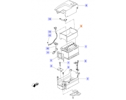 Abdeckung Batterie 70 Ah oben SAAB 9-5 II 2010-2011, SAAB Original-Ersatzteil