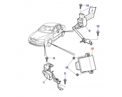 Control Unit Headlight Xenon SAAB 9-3 II 2008-2014, SAAB Genuine Part