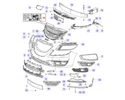 Etikett Klimaanlage Englisch SAAB 9-5 II 2010-2011, SAAB Original-Ersatzteil