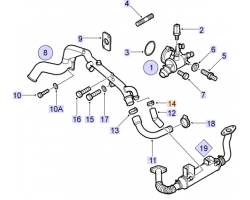 Schelle AGR / Abgasrückführung SAAB 9-3 II 2007-2010 1.9 TiD Z19DTH, SAAB Original-Ersatzteil