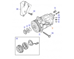 Compressor Air Conditioning SAAB 9-3 II 2005-2009 1.8i Z18XE, SAAB Genuine Part