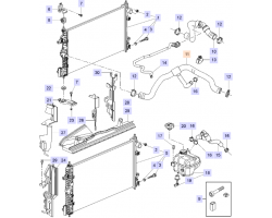 Hose Outlet Cooling System SAAB 9-5 II 2010-2011 2.0t / 2.0T A20NFT / A20NHT, SAAB Genuine Part