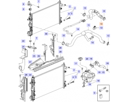 Hose Inlet Cooling System SAAB 9-5 II 2010-2011 2.0 t / 2.0T A20NFT / A20NHT, SAAB Genuine Part