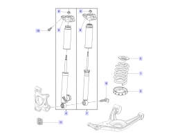 Lower Insulation Rear Suspension SAAB 9-5 II 2010-2011