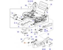 Schalter Sitz Memory-Funktion lichtneutral SAAB 9-5 II 2010-2011, SAAB Original-Ersatzteil