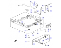 Insulation Axle Crossmember SAAB 9-5 II 2010-2011, SAAB Genuine Part