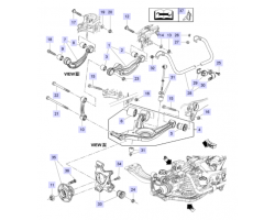 Insulation H-Arm Rear Suspension SAAB 9-5 II 2010-2011, SAAB Genuine Part