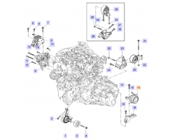 Hydro Bushing Engine Suspension left / LH Manual Transmission SAAB 9-5 II 2010-2011 2.0 TiD / 2.0 TTiD A20DTH / A20DTR, SAAB Genuine Part