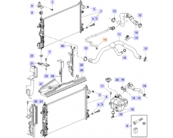 Hose Degassing Cooling System SAAB 9-5 II 2010-2011 2.0t / 2.0T A20NFT / A20NHT, SAAB Genuine Part