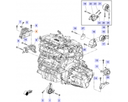 Vibration Damper right / RH SAAB 9-5 II 2011 2.0t / 2.0T A20NFT / A20NHT, SAAB Genuine Part