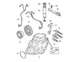 Injection Pipe SAAB 9-3 I 1998-2002 4-Cylinder Diesel, SAAB Genuine Part