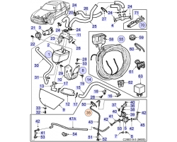 Zusatzkit Kraftstoffanschluss SAAB 9-5 I 1998-2010 Benziner, SAAB Original-Ersatzteil