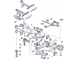 Schraube Federung Hinterachse SAAB 9-5 I 1998-2010, SAAB Original-Ersatzteil