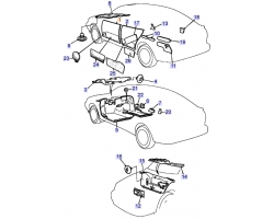 Wasserableiter links / LH SAAB 900 I / 9-3 I 1994-2003 Coupé / Cabriolet, SAAB Original-Ersatzteil