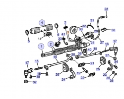 O-Ring Servolenkgetriebe SAAB 900 II 1994-1998, SAAB Original-Ersatzteil