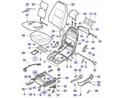 Drehknopf / Lenkrad Sitz / Frontsitz manuell SAAB 9-5 I 1998-2010, SAAB Original-Ersatzteil