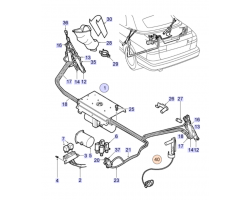 Massekabel / Erdkabel / Masseband Hydraulikanlage Verdeck SAAB 9-3 I Cabriolet 1998-2003, SAAB Original-Ersatzteil