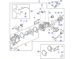 Vaccum Tank Cooler Exhaust Gas Recirculation SAAB 9-5 II 2010-2011 2.0 TiD / 2.0 TTiD A20DTH / A20DTR