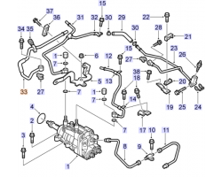 Fuel Pipe Injection Pump SAAB 9-5 II 2010-2011 3.0 TiD D308L, SAAB Genuine Part