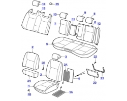 Clip Covers SAAB 9-3 II Convertible 2003-2012, SAAB Genuine Part