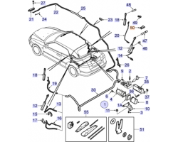 Klemme Hydraulikanlage SAAB 9-3 II Cabiolet ab 2004-2014, SAAB Original-Ersatzteil