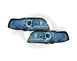 Design-Scheinwerfer-Set LED chrom VOLVO S / V40 